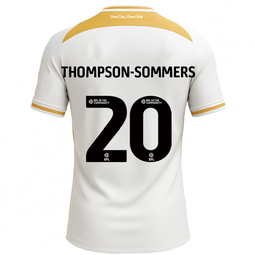 Danxen Enfant Maillot Kane Thompson-Sommers #20 Blanc Or Tenues Domicile 2025/26 T-Shirt