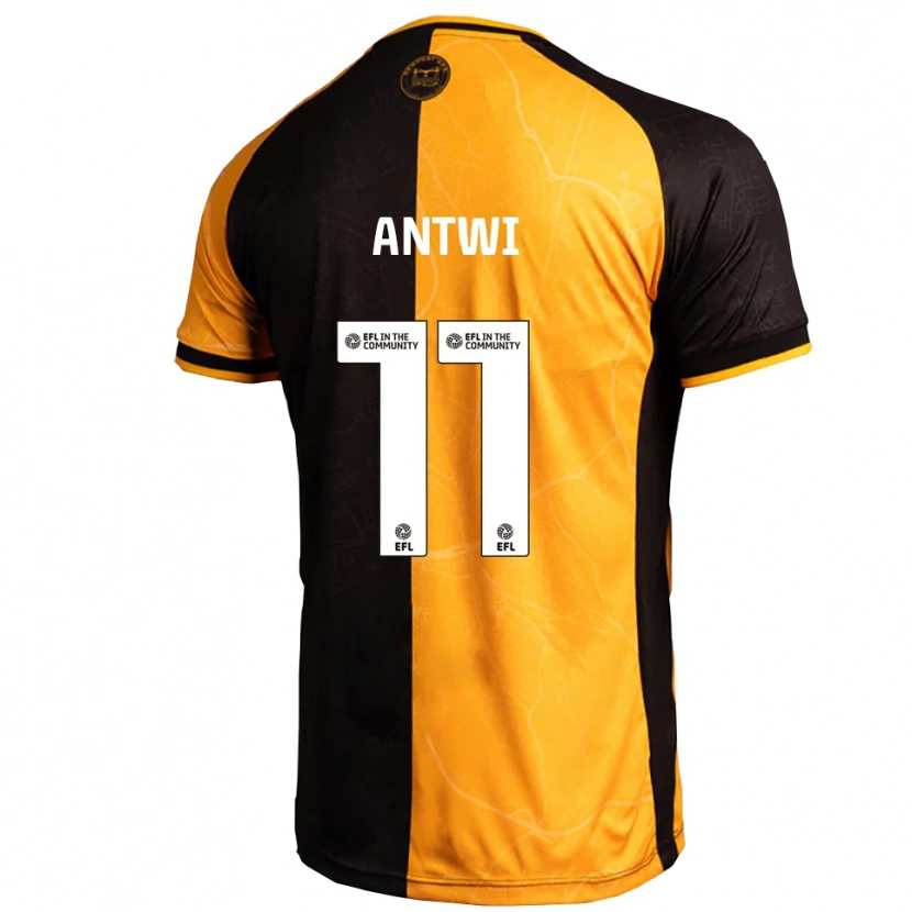 Danxen Enfant Maillot Cameron Antwi #11 Jaune Noir Tenues Domicile 2025/26 T-Shirt
