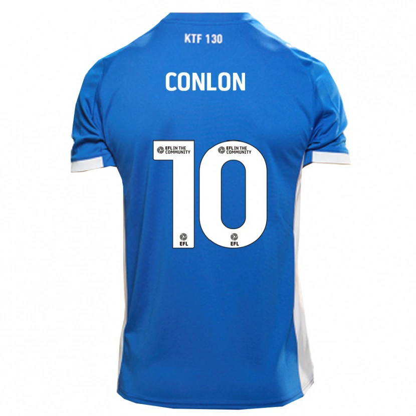 Danxen Enfant Maillot Tom Conlon #10 Bleu Blanc Tenues Domicile 2025/26 T-Shirt
