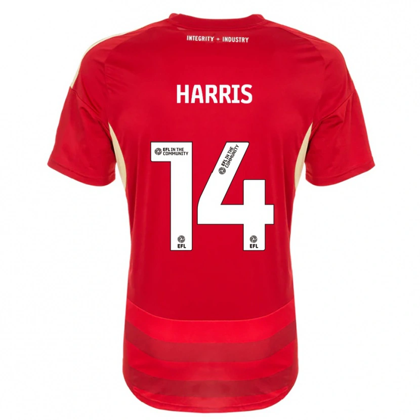 Danxen Enfant Maillot Kadeem Harris #14 Rouge Blanc Tenues Domicile 2025/26 T-Shirt