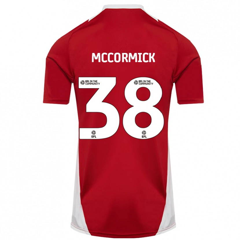 Danxen Enfant Maillot Antony Mccormick #38 Rouge Blanc Or Tenues Domicile 2025/26 T-Shirt