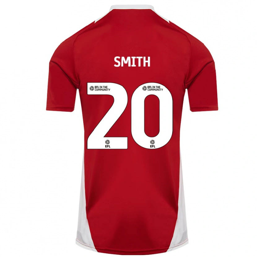 Danxen Enfant Maillot Jessica Smith #20 Rouge Blanc Or Tenues Domicile 2025/26 T-Shirt