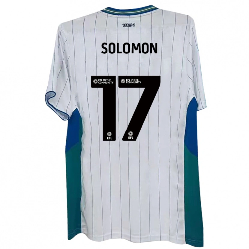Danxen Enfant Maillot Sol Solomon #17 Blanc Vert Bleu Tenues Domicile 2025/26 T-Shirt