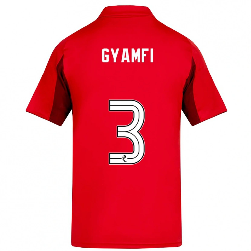 Danxen Enfant Maillot Emmanuel Gyamfi #3 Rouge Bordeaux Tenues Domicile 2025/26 T-Shirt