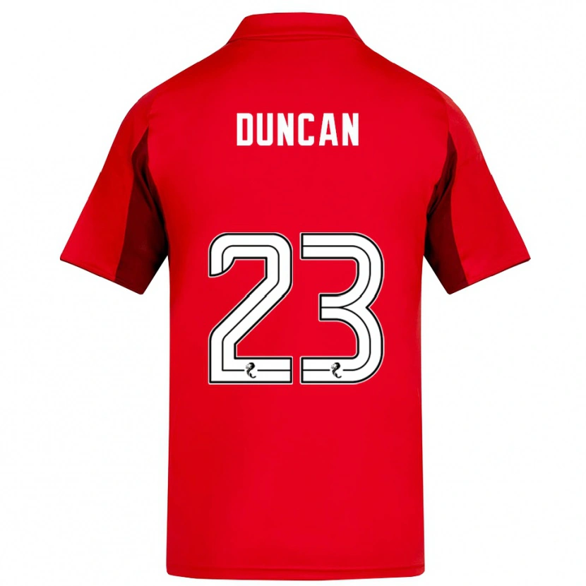 Danxen Enfant Maillot Ryan Duncan #23 Rouge Bordeaux Tenues Domicile 2025/26 T-Shirt