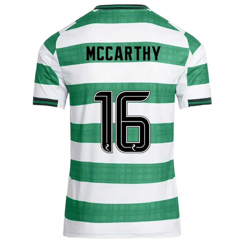 Danxen Enfant Maillot James Mccarthy #16 Vert Blanc Tenues Domicile 2025/26 T-Shirt