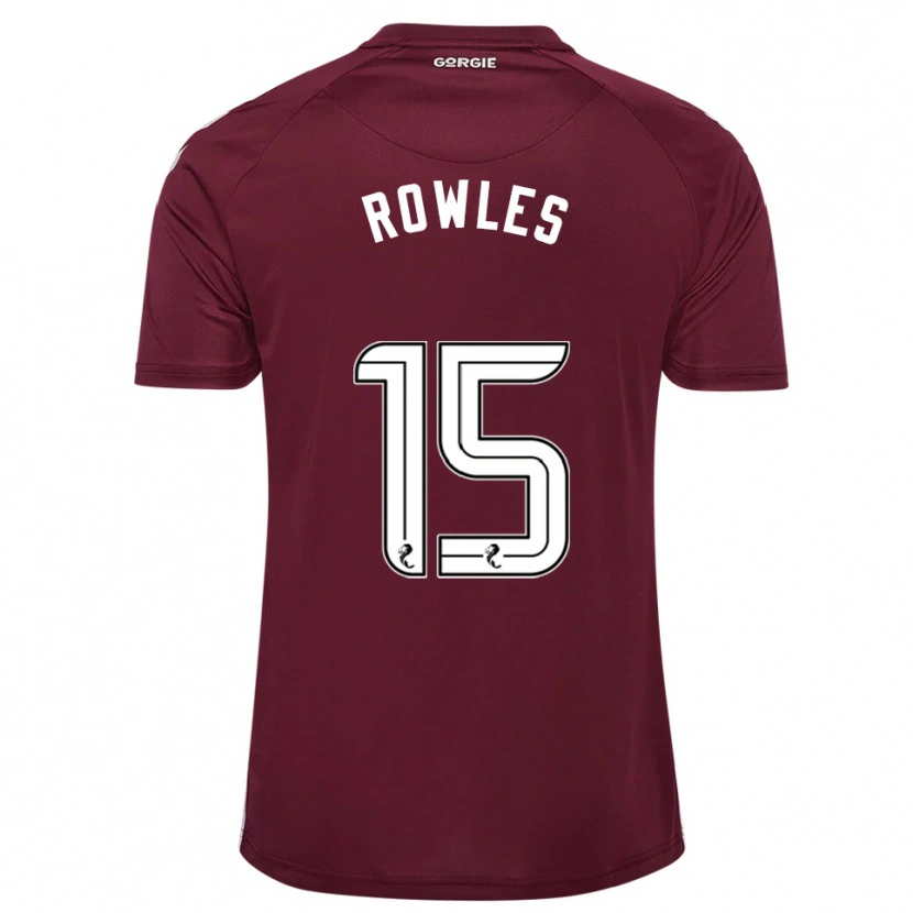 Danxen Enfant Maillot Kye Rowles #15 Bordeaux Blanc Tenues Domicile 2025/26 T-Shirt