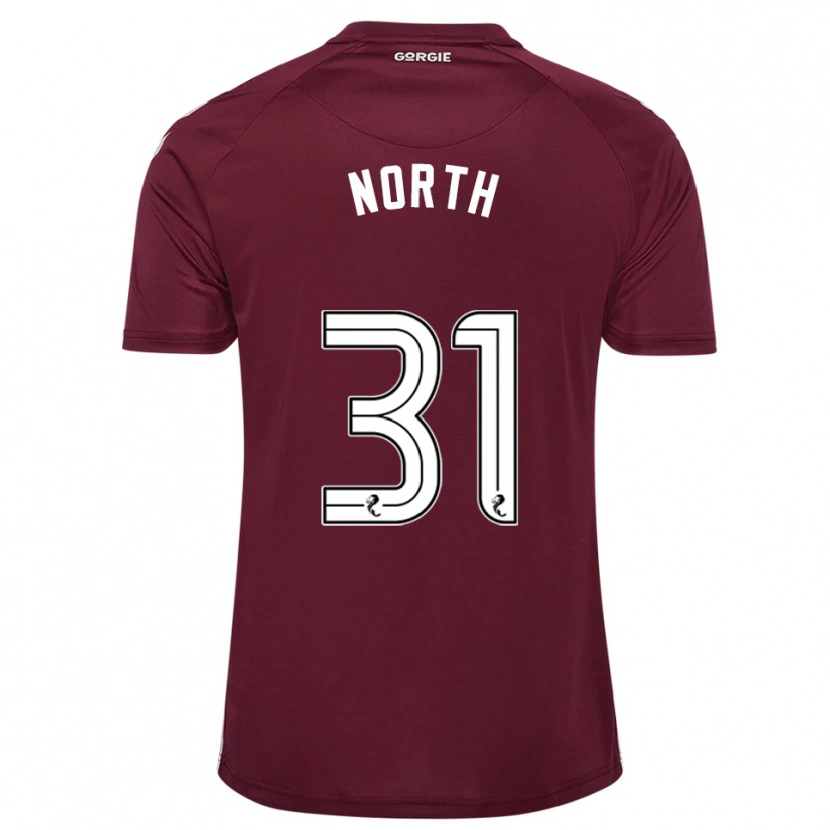 Danxen Enfant Maillot Tommy North #31 Bordeaux Blanc Tenues Domicile 2025/26 T-Shirt