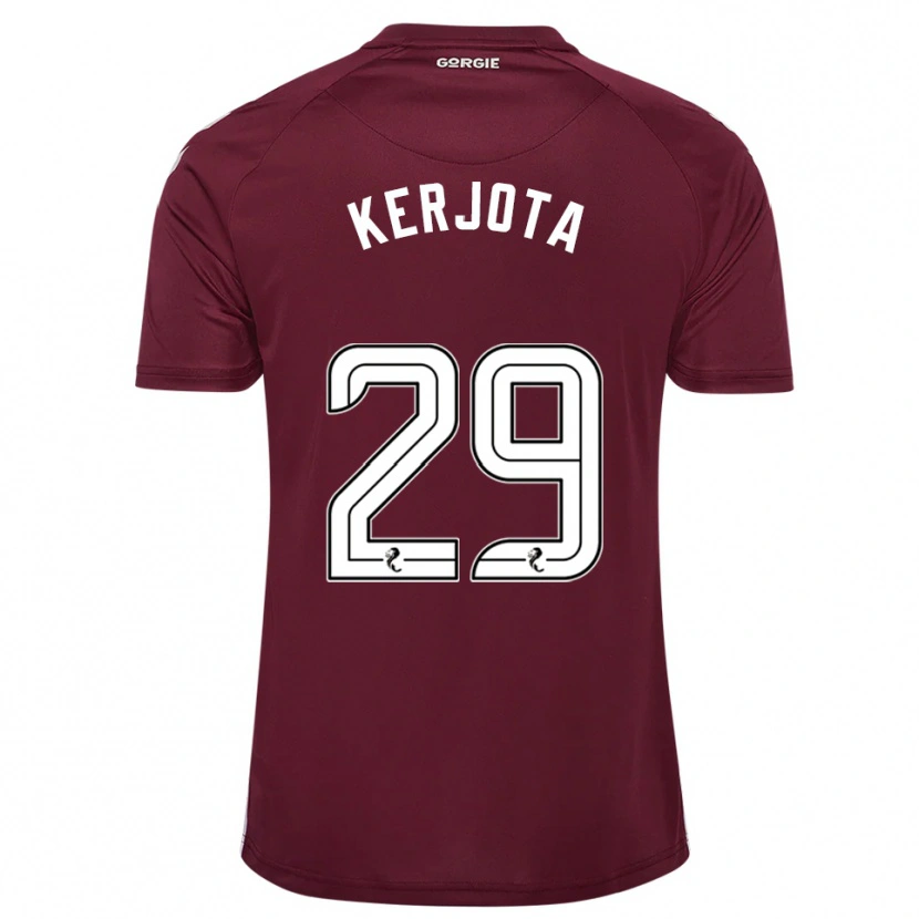 Danxen Enfant Maillot Sabah Kerjota #29 Bordeaux Blanc Tenues Domicile 2025/26 T-Shirt