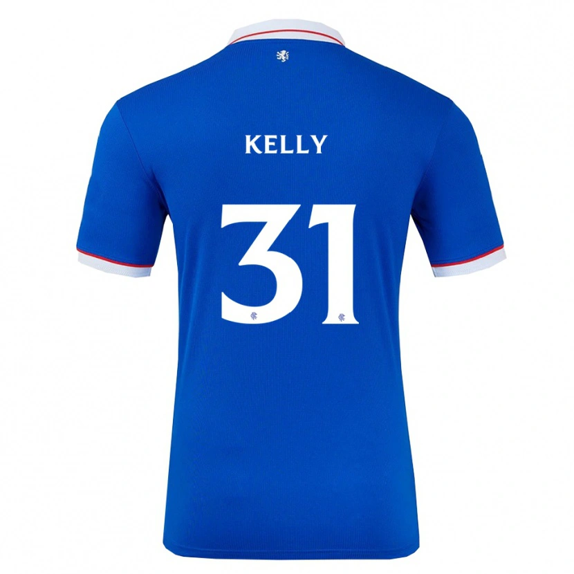 Danxen Enfant Maillot Liam Kelly #31 Bleu Blanc Tenues Domicile 2025/26 T-Shirt