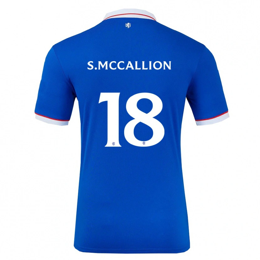 Danxen Enfant Maillot Stuart Mccallion #18 Bleu Blanc Tenues Domicile 2025/26 T-Shirt