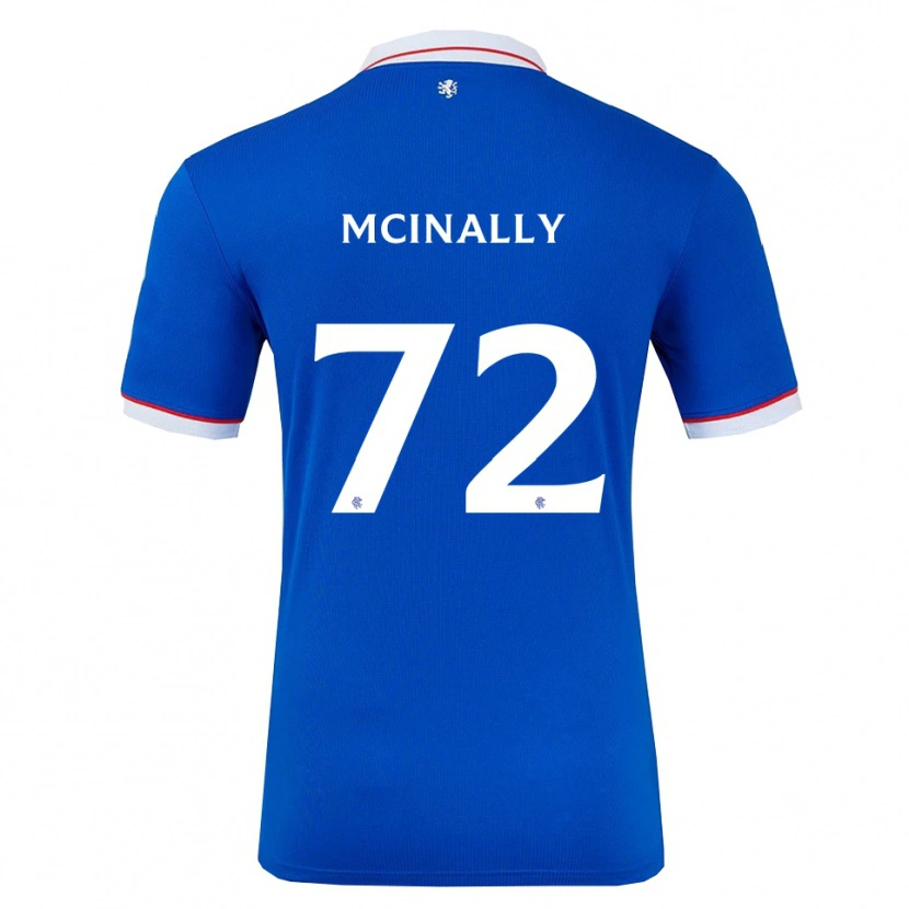Danxen Enfant Maillot Darren Mcinally #72 Bleu Blanc Tenues Domicile 2025/26 T-Shirt