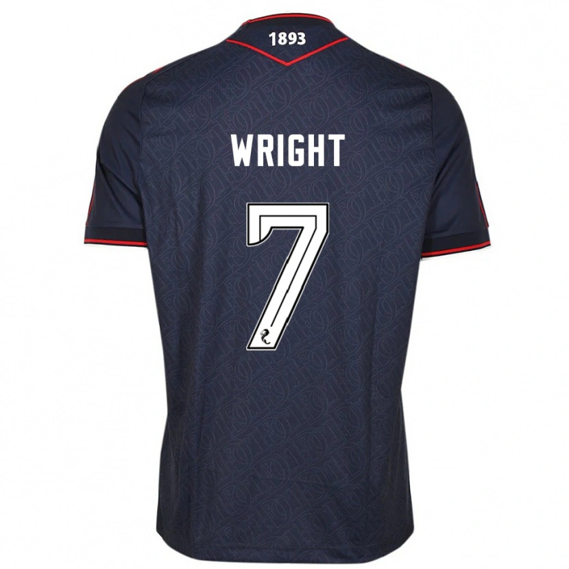 Danxen Enfant Maillot Drey Wright #7 Marine Blanc Tenues Domicile 2025/26 T-Shirt