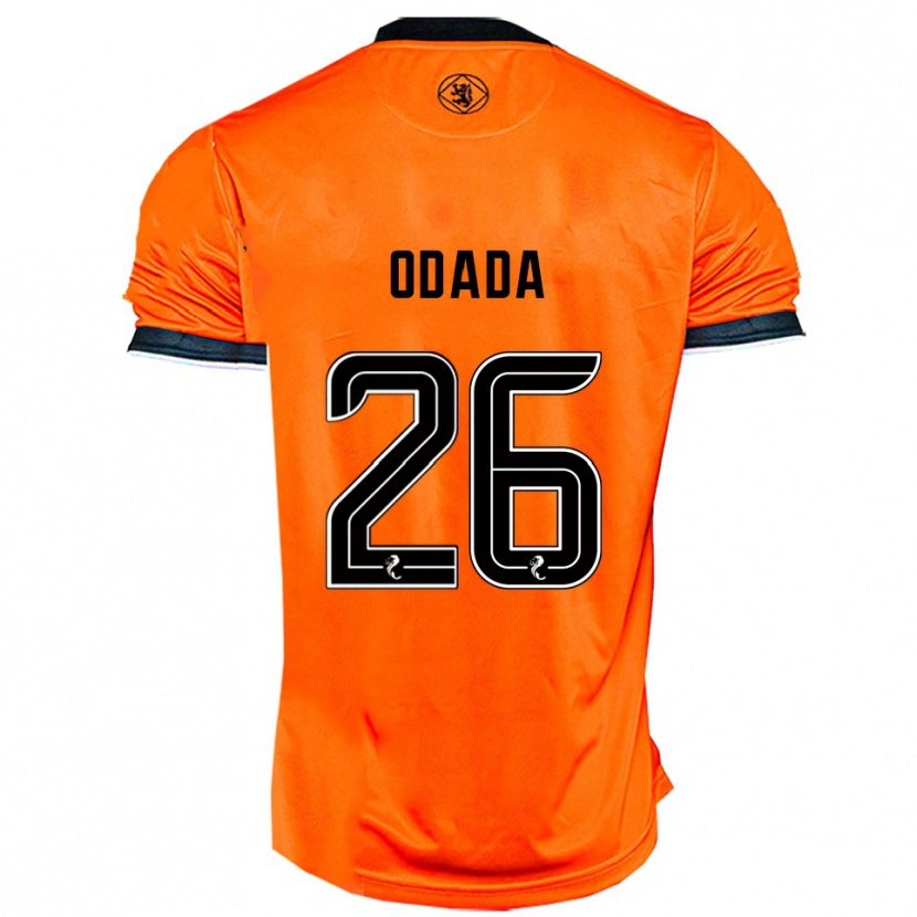 Danxen Enfant Maillot Richard Odada #26 Orange Noir Tenues Domicile 2025/26 T-Shirt