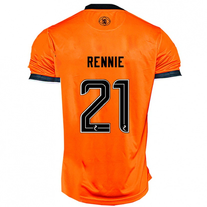 Danxen Enfant Maillot Beth Rennie #21 Orange Noir Tenues Domicile 2025/26 T-Shirt