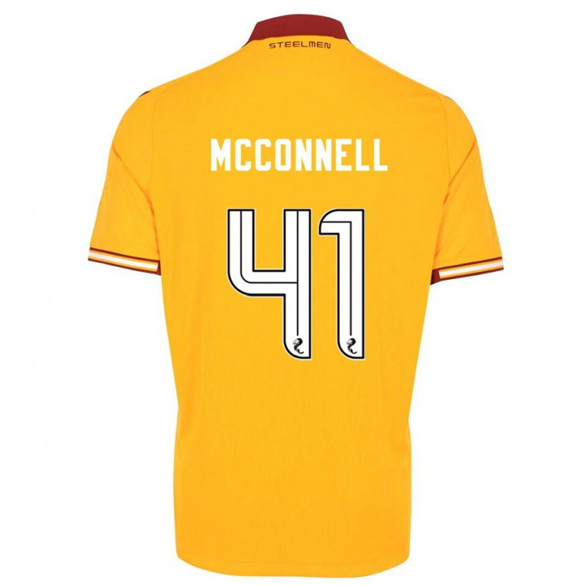 Danxen Enfant Maillot Jack Mcconnell #41 Jaune Bordeaux Tenues Domicile 2025/26 T-Shirt