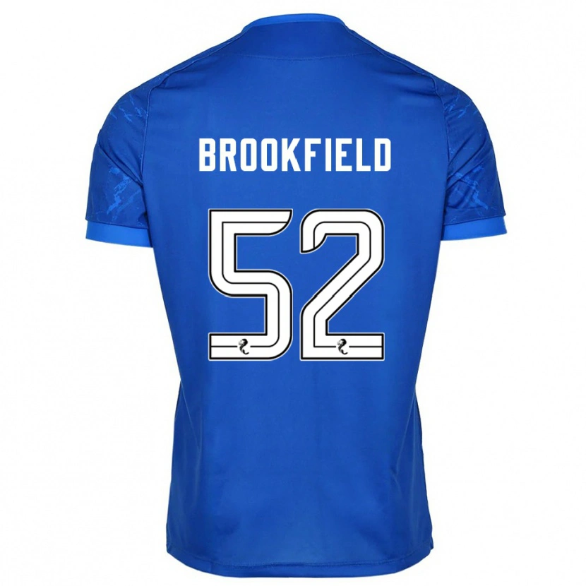 Danxen Enfant Maillot Arran Brookfield #52 Bleu Blanc Tenues Domicile 2025/26 T-Shirt