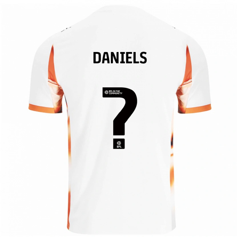 Danxen Enfant Maillot Jake Daniels #0 Blanc Orange Noir Tenues Extérieur 2025/26 T-Shirt