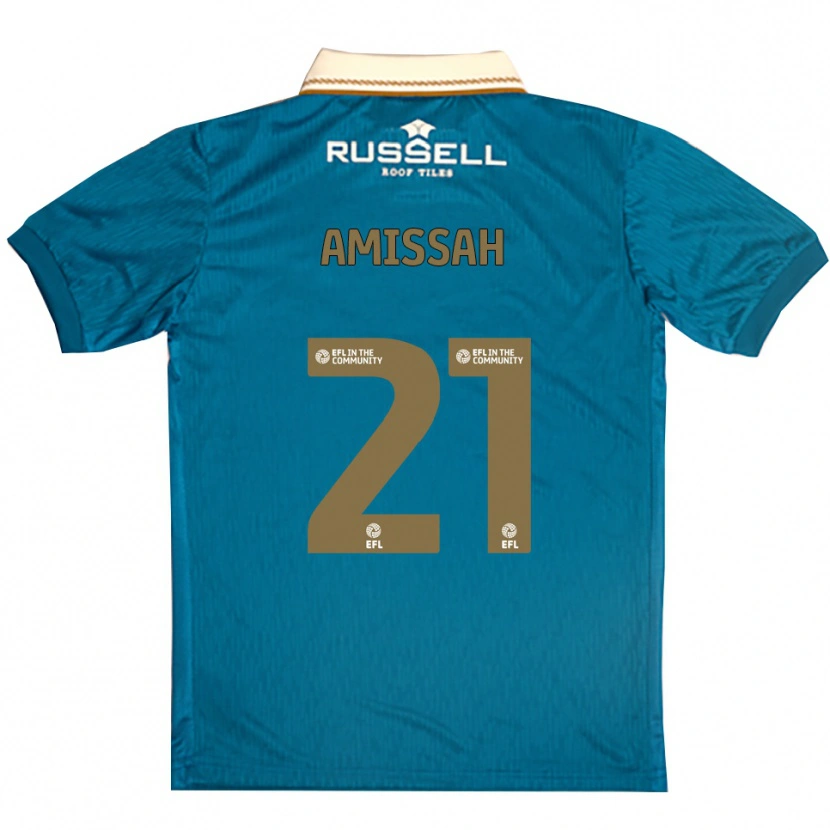 Danxen Enfant Maillot Jordan Amissah #21 Bleu Ciel Blanc Tenues Extérieur 2025/26 T-Shirt