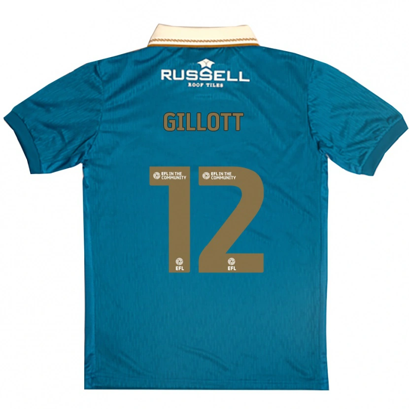 Danxen Enfant Maillot Emily Gillott #12 Bleu Ciel Blanc Tenues Extérieur 2025/26 T-Shirt