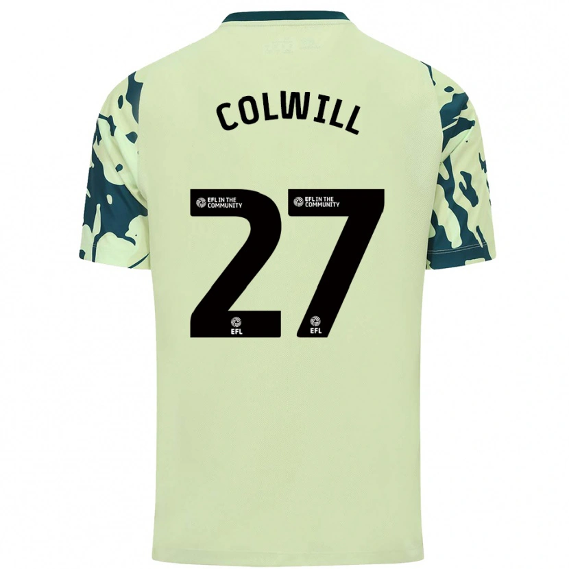 Danxen Enfant Maillot Joel Colwill #27 Vert Foncé Tenues Extérieur 2025/26 T-Shirt