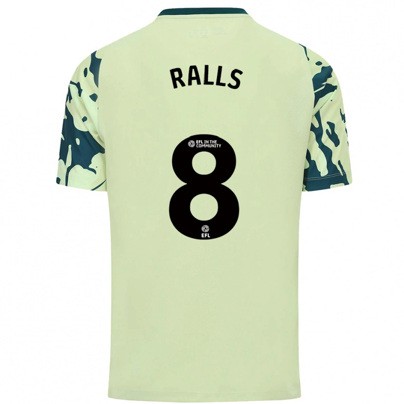 Danxen Enfant Maillot Joe Ralls #8 Vert Foncé Tenues Extérieur 2025/26 T-Shirt