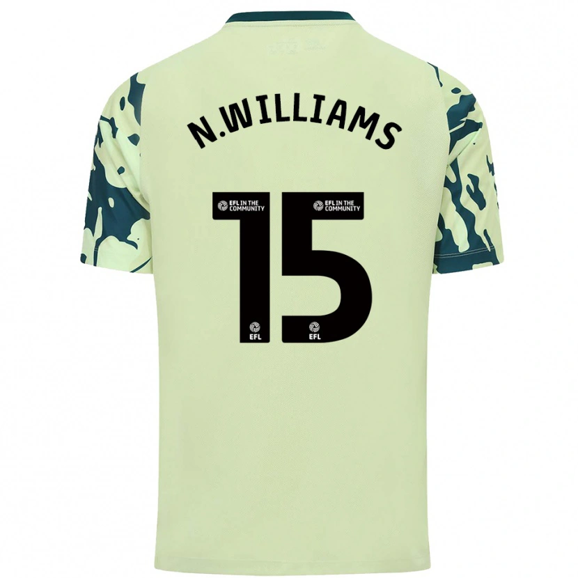 Danxen Enfant Maillot Noah Williams #15 Vert Foncé Tenues Extérieur 2025/26 T-Shirt