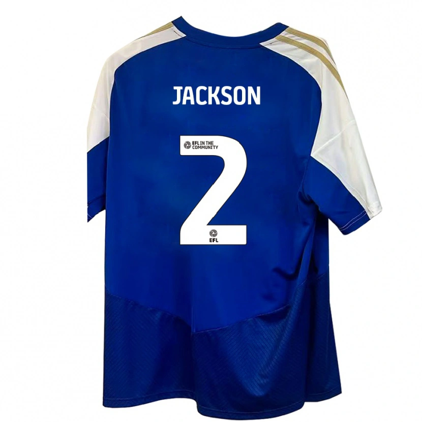 Danxen Enfant Maillot Bow Jackson #2 Bleu Blanc Or Tenues Extérieur 2025/26 T-Shirt