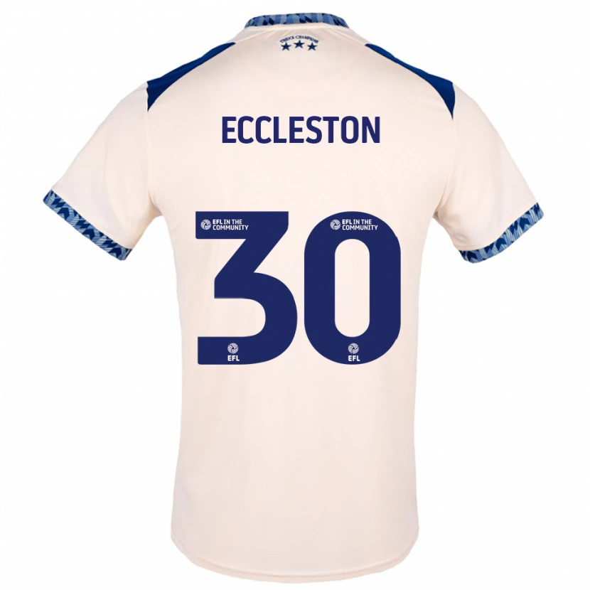 Danxen Enfant Maillot Neo Eccleston #30 Blanc Cassé Marine Tenues Extérieur 2025/26 T-Shirt