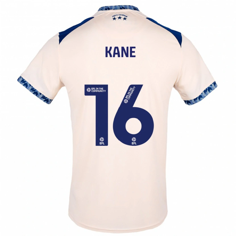 Danxen Enfant Maillot Herbie Kane #16 Blanc Cassé Marine Tenues Extérieur 2025/26 T-Shirt
