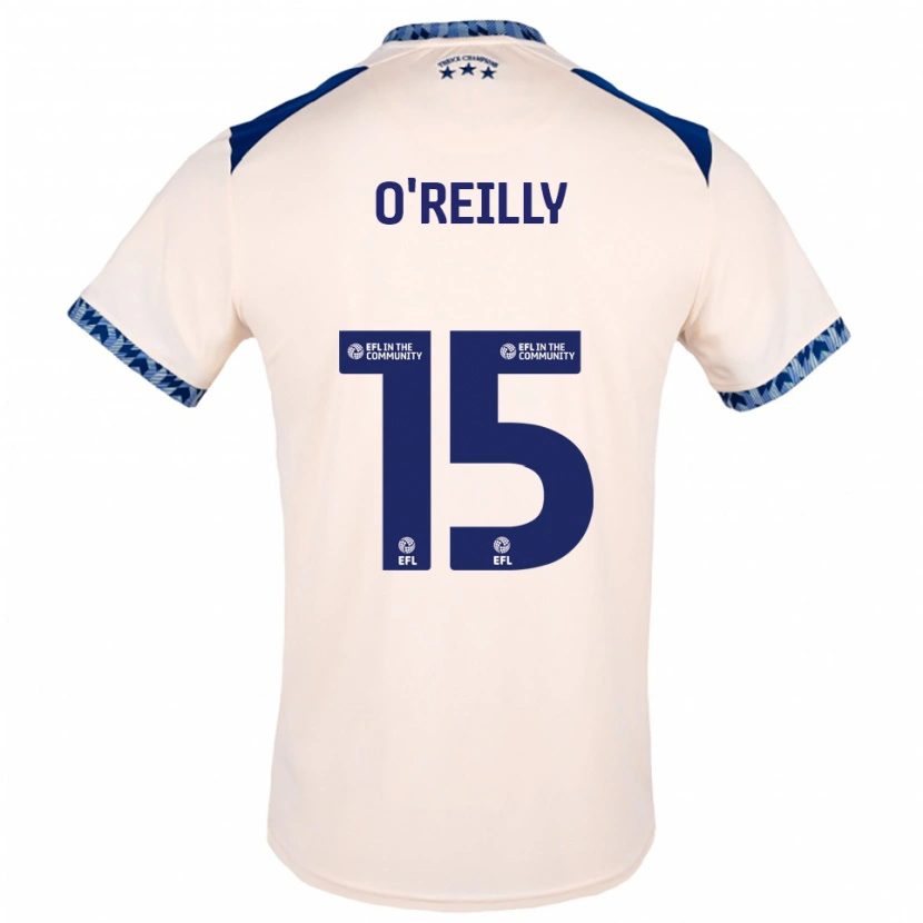 Danxen Enfant Maillot Aaron O'reilly #15 Blanc Cassé Marine Tenues Extérieur 2025/26 T-Shirt