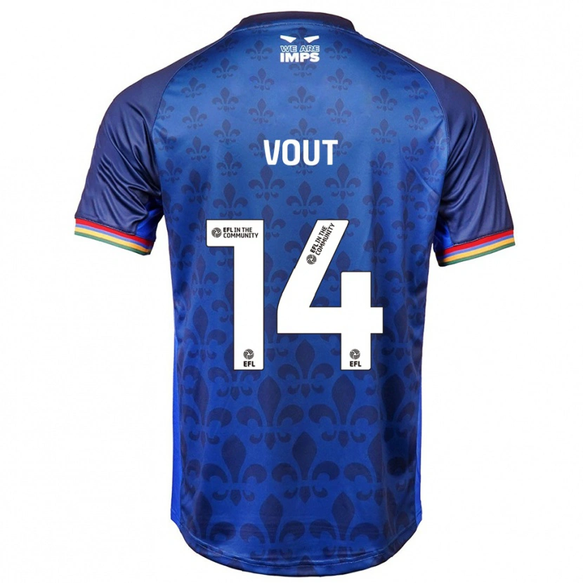 Danxen Enfant Maillot Leo Vout #14 Bleu Marine Tenues Extérieur 2025/26 T-Shirt