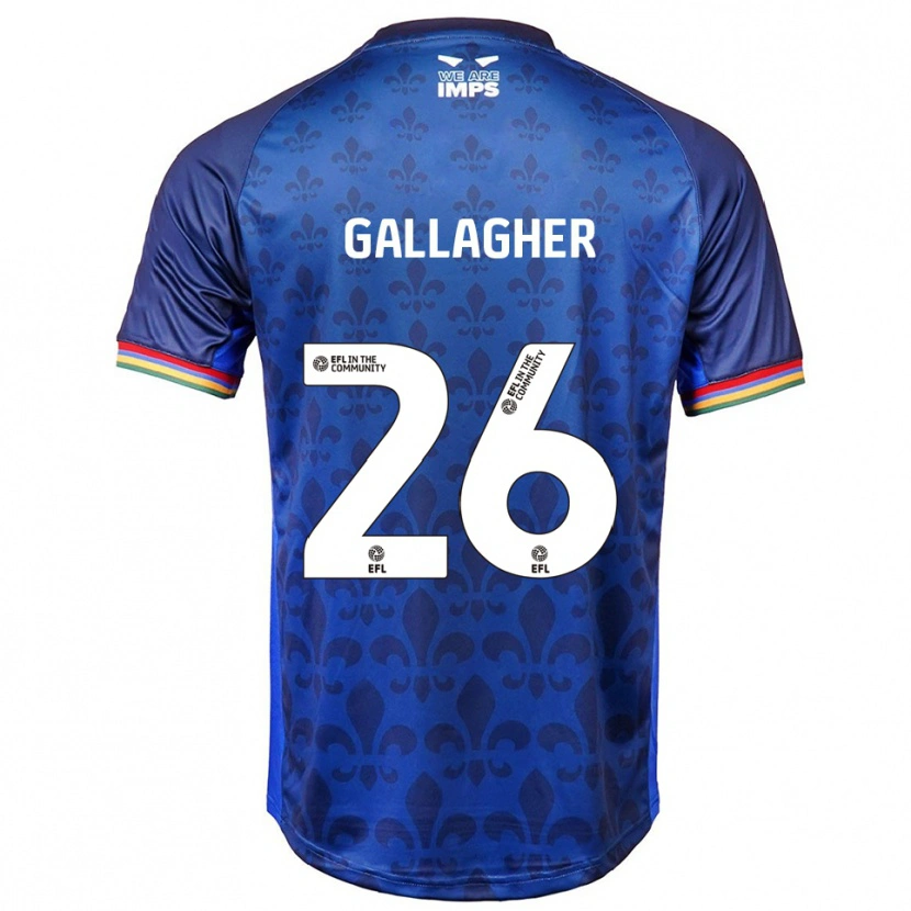 Danxen Enfant Maillot Oisín Gallagher #26 Bleu Marine Tenues Extérieur 2025/26 T-Shirt