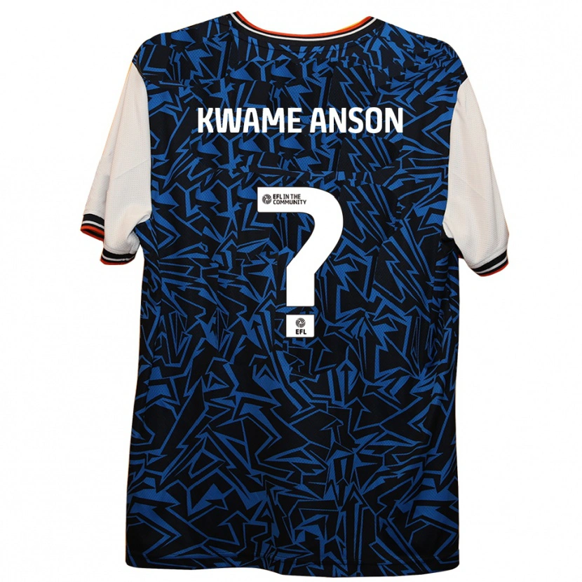 Danxen Enfant Maillot Enoch Kwame Anson #0 Bleu Noir Blanc Tenues Extérieur 2025/26 T-Shirt