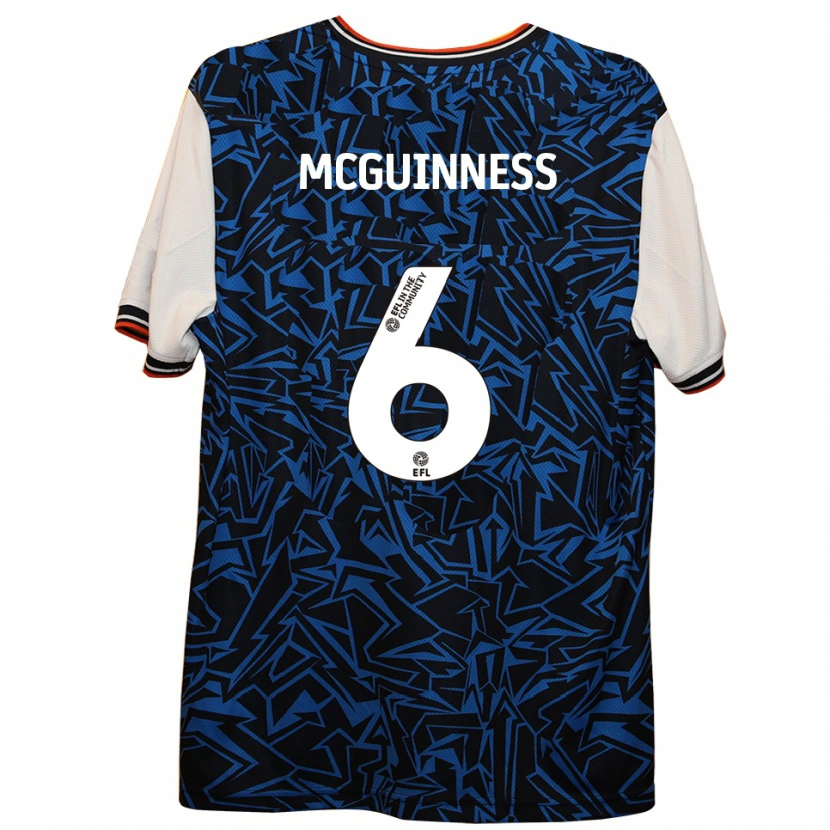 Danxen Enfant Maillot Mark Mcguinness #6 Bleu Noir Blanc Tenues Extérieur 2025/26 T-Shirt