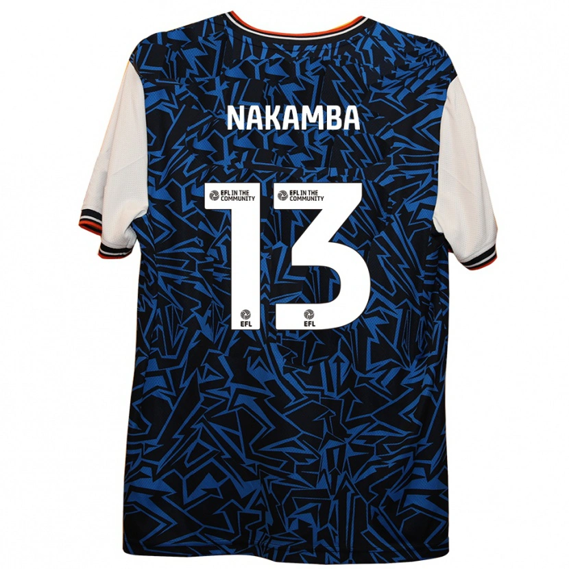 Danxen Enfant Maillot Marvelous Nakamba #13 Bleu Noir Blanc Tenues Extérieur 2025/26 T-Shirt