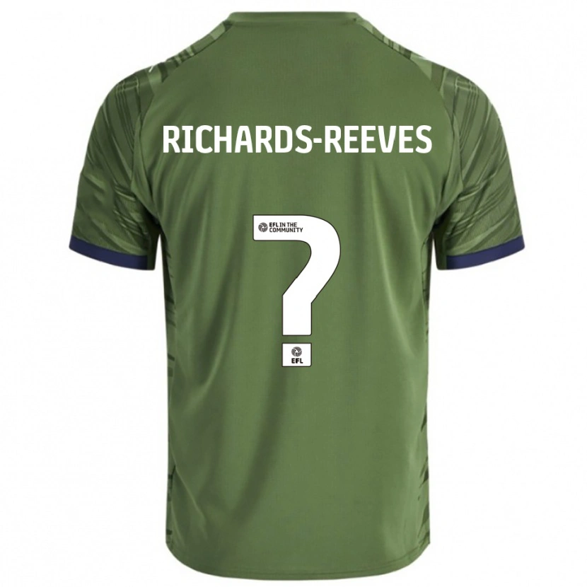 Danxen Enfant Maillot Phoebe Richards-Reeves #0 Vert Blanc Tenues Extérieur 2025/26 T-Shirt