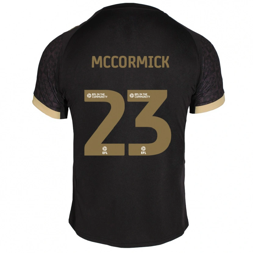 Danxen Enfant Maillot Leo Mccormick #23 Noir Or Tenues Extérieur 2025/26 T-Shirt