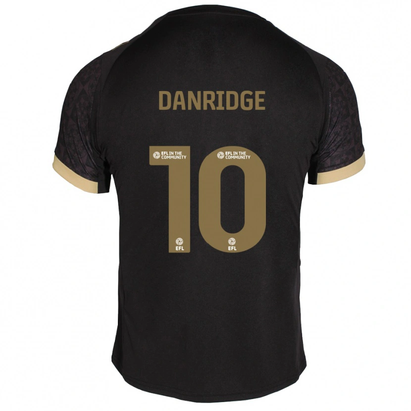 Danxen Enfant Maillot Rebecca Danridge #10 Noir Or Tenues Extérieur 2025/26 T-Shirt