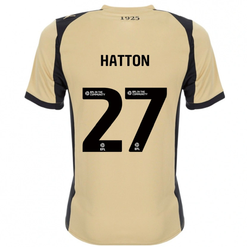 Danxen Enfant Maillot Ben Hatton #27 Or Noir Tenues Extérieur 2025/26 T-Shirt