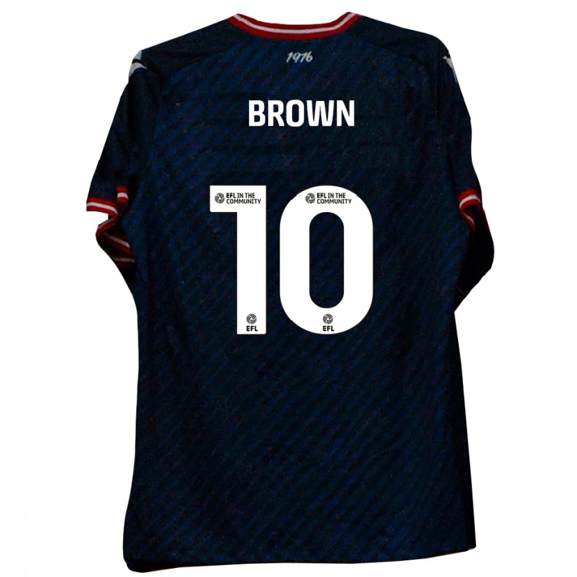 Danxen Enfant Maillot Lenny Brown #10 Marine Rouge Tenues Extérieur 2025/26 T-Shirt