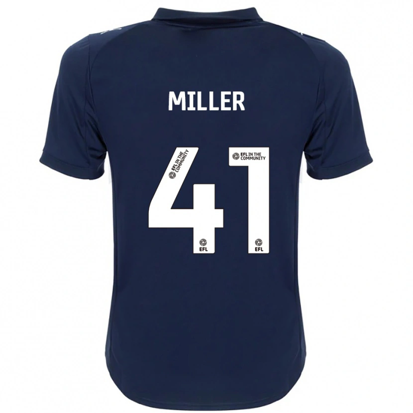 Danxen Enfant Maillot K'marni Miller #41 Marine Blanc Tenues Extérieur 2025/26 T-Shirt