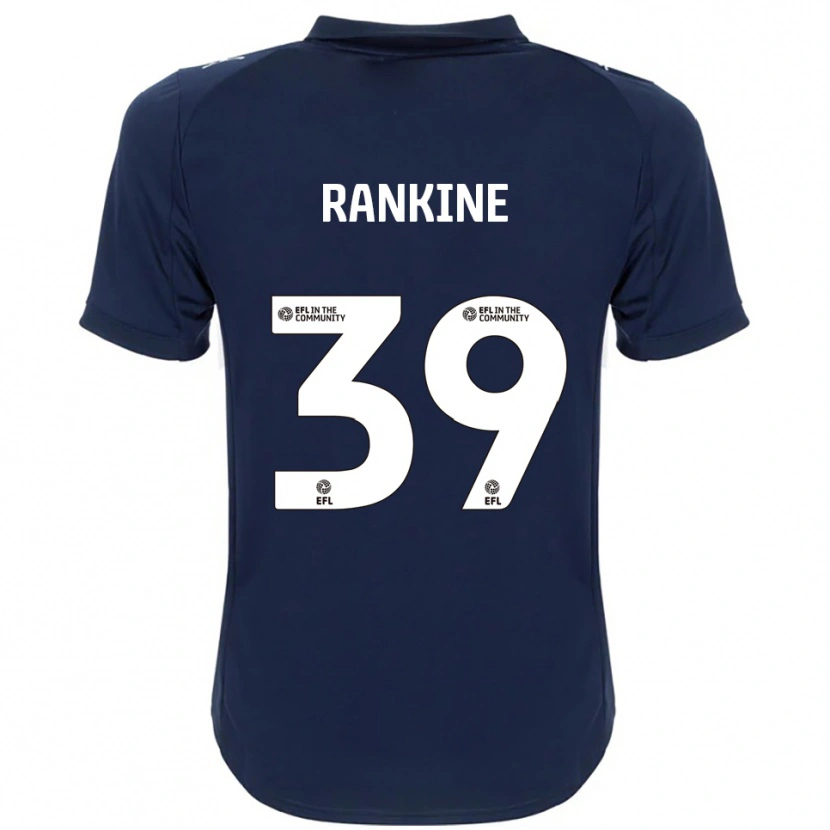 Danxen Enfant Maillot Dion Rankine #39 Marine Blanc Tenues Extérieur 2025/26 T-Shirt