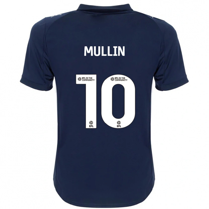 Danxen Enfant Maillot Paul Mullin #10 Marine Blanc Tenues Extérieur 2025/26 T-Shirt
