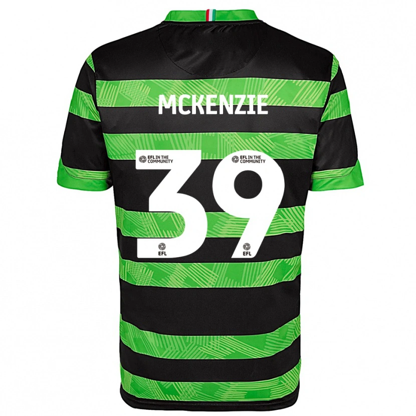 Danxen Enfant Maillot Kai Mckenzie #39 Noir Vert Tenues Extérieur 2025/26 T-Shirt