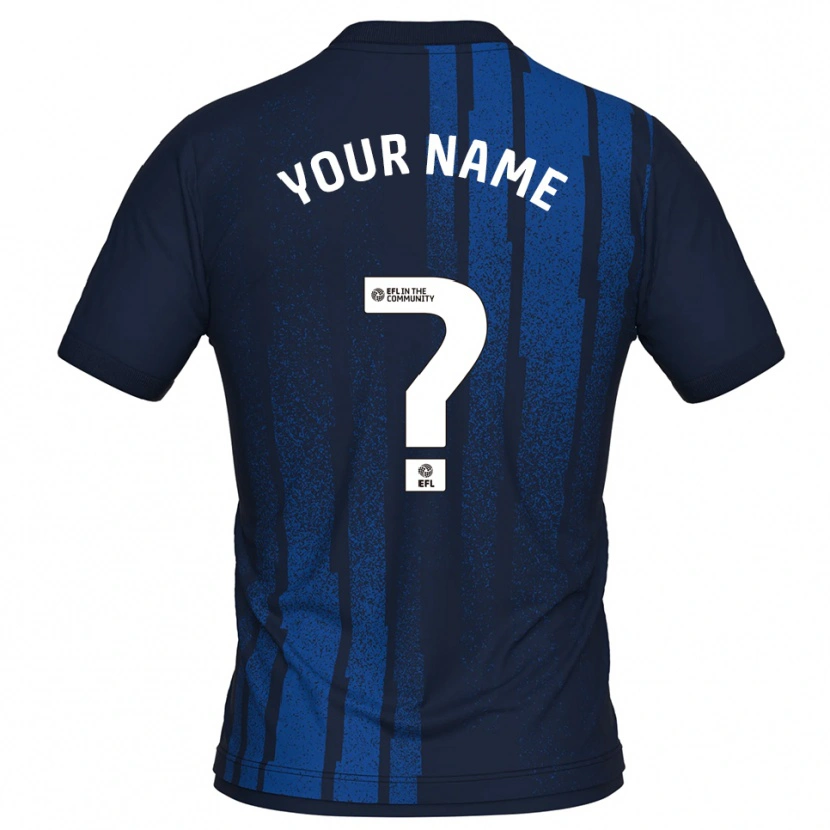 Danxen Enfant Maillot Votre Nom #0 Marine Blanc Tenues Extérieur 2025/26 T-Shirt