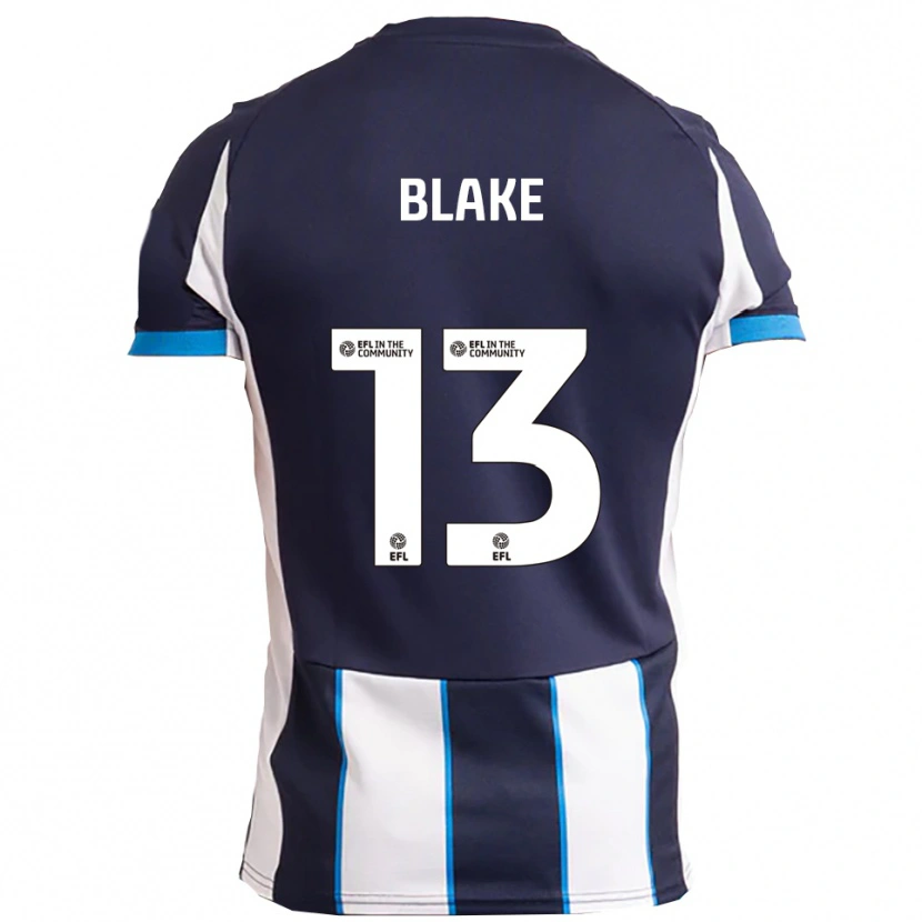 Danxen Enfant Maillot Billy Blake #13 Blanc Marine Tenues Extérieur 2025/26 T-Shirt