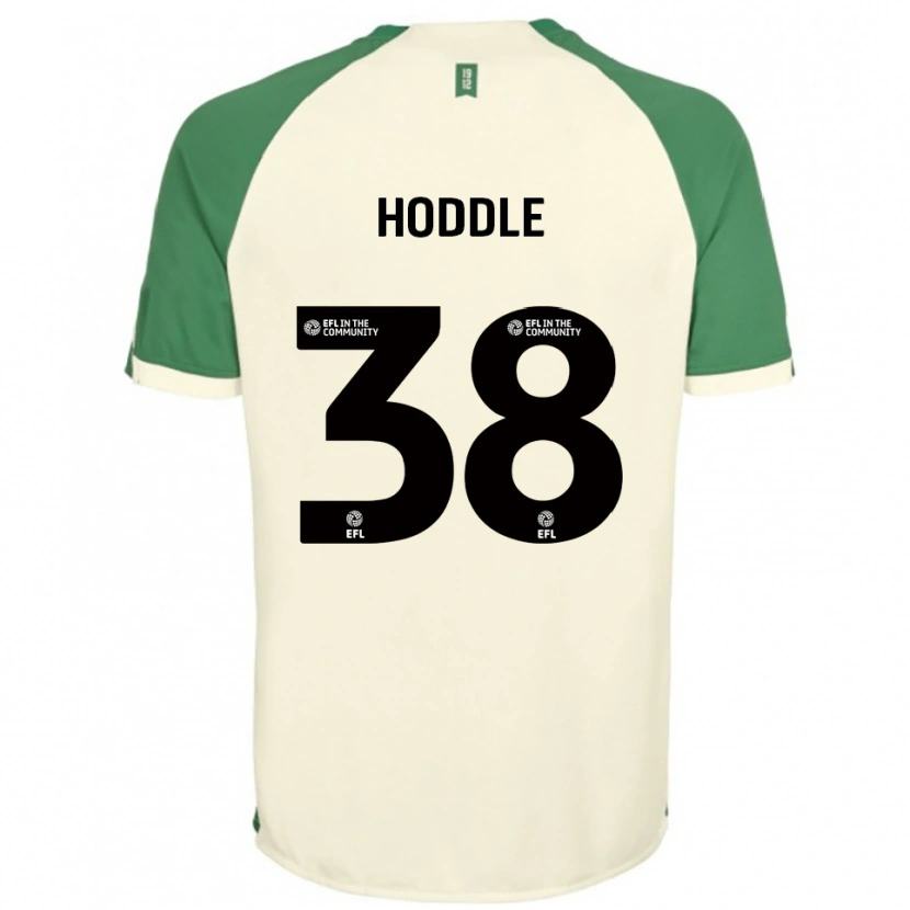 Danxen Enfant Maillot George Hoddle #38 Blanc Cassé Vert Tenues Extérieur 2025/26 T-Shirt