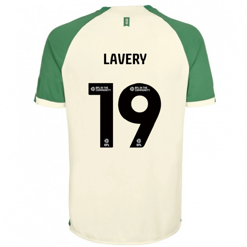 Danxen Enfant Maillot Shayne Lavery #19 Blanc Cassé Vert Tenues Extérieur 2025/26 T-Shirt