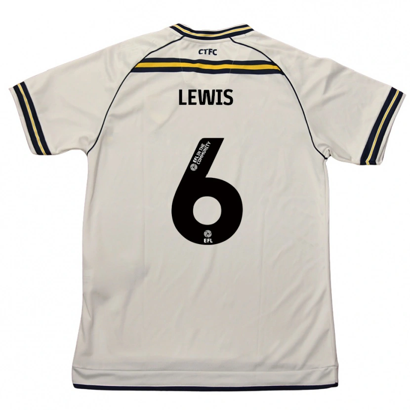 Danxen Enfant Maillot Megan Lewis #6 Blanc Marine Tenues Extérieur 2025/26 T-Shirt